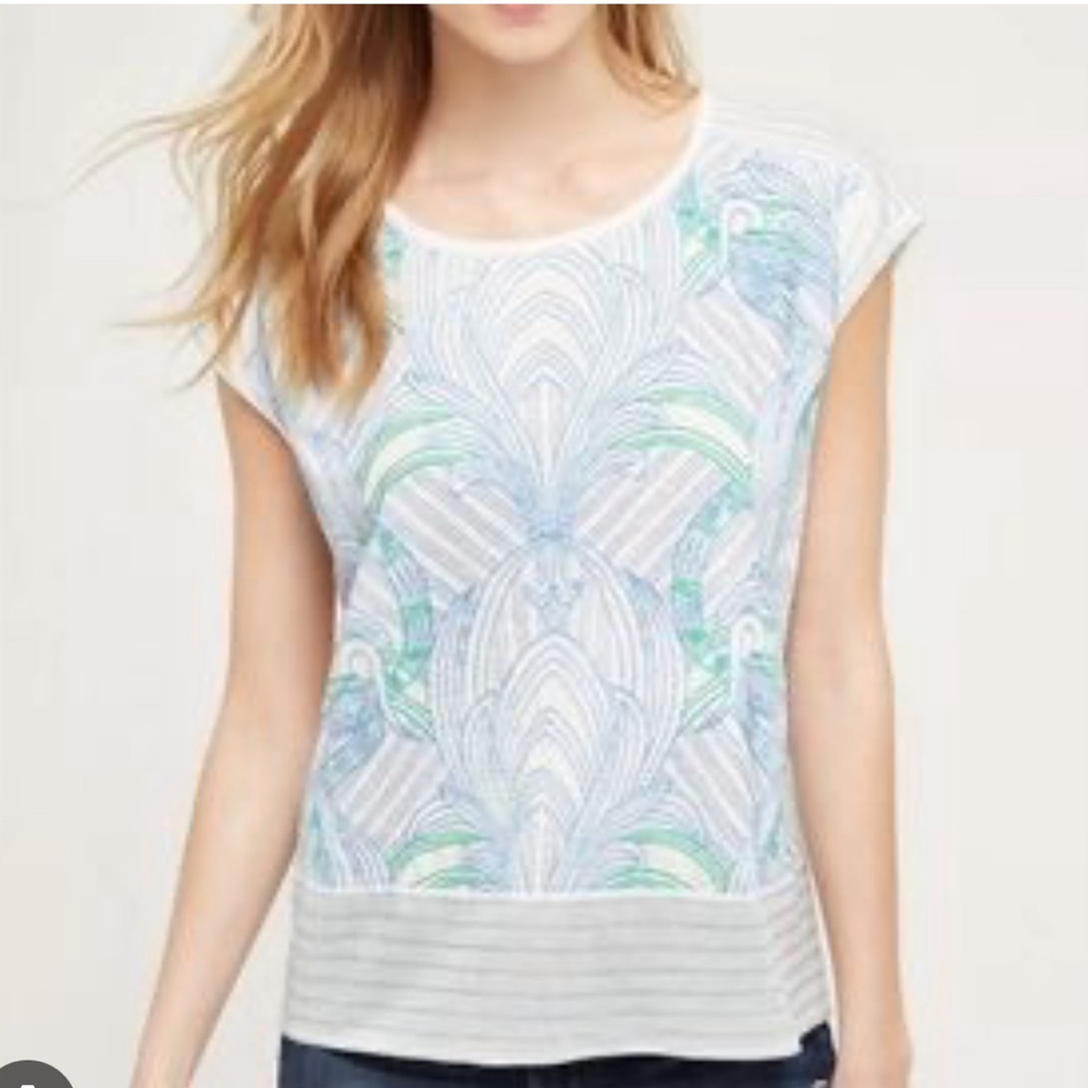 Anthropologie embroidered top